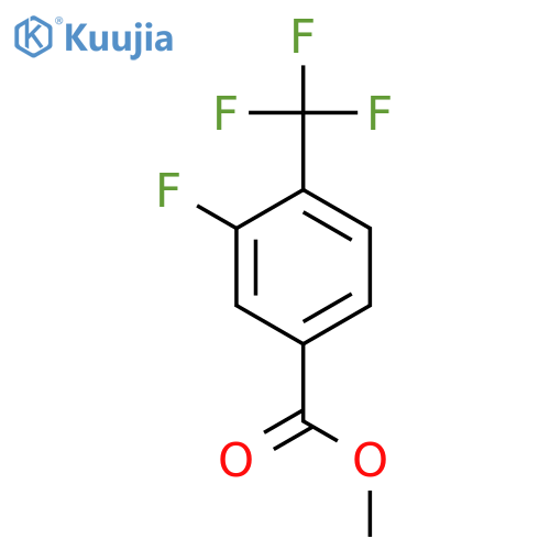 methyl 3-fluoro-4-(trifluoromethyl)benzoate structure