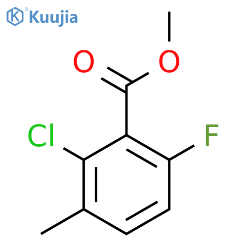 Methyl 2-chloro-6-fluoro-3-methylbenzoate structure