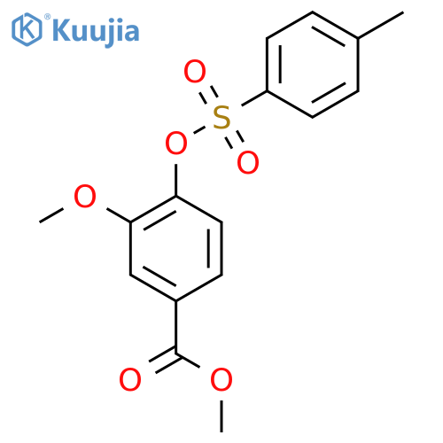 methyl 3-methoxy-4-(4-methylbenzenesulfonyl)oxybenzoate structure