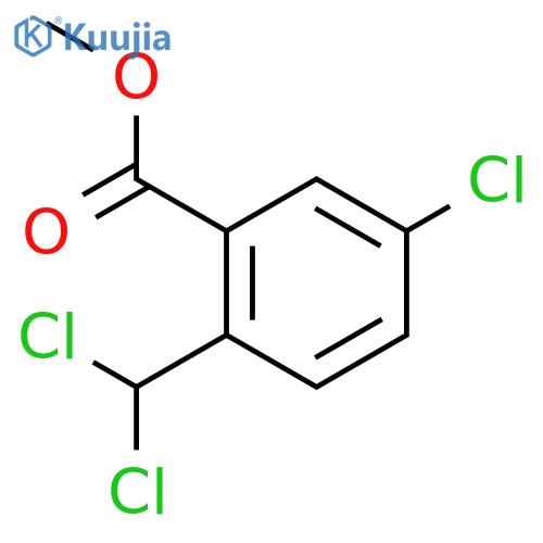 Benzoic acid, 5-chloro-2-(dichloromethyl)-, methyl ester structure