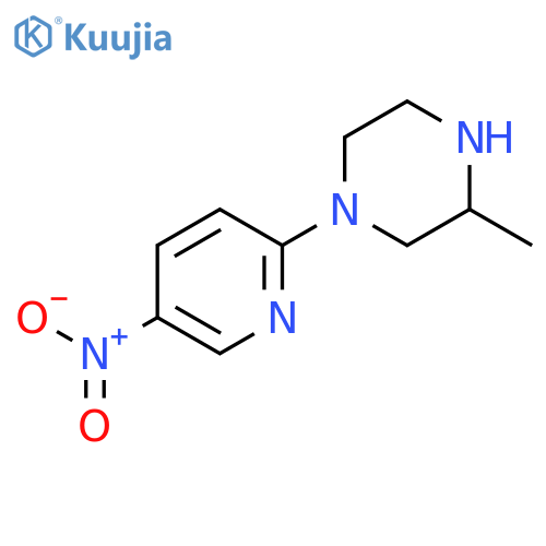 3-Methyl-1-(5-nitropyridin-2-yl)piperazine structure