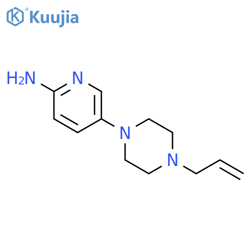 5-[4-(2-propen-1-yl)-1-piperazinyl]-2-Pyridinamine structure
