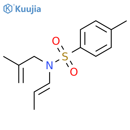 Benzenesulfonamide, 4-methyl-N-(2-methyl-2-propenyl)-N-1-propenyl- structure