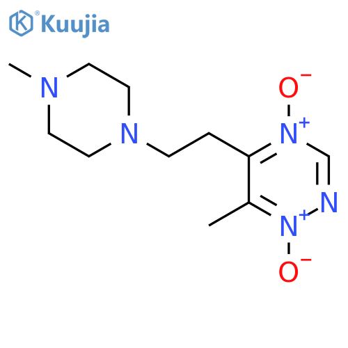1,2,4-Triazine, 6-methyl-5-[2-(4-methyl-1-piperazinyl)ethyl]-, 1,4-dioxide structure