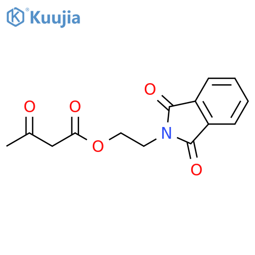 Butanoic acid, 3-oxo-, 2-(1,3-dihydro-1,3-dioxo-2H-isoindol-2-yl)ethylester structure