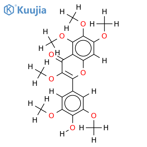 3,3',5,5',6,7-Hexa-Me ether-3,3',4',5,5',6,7-Heptahydroxyflavone structure