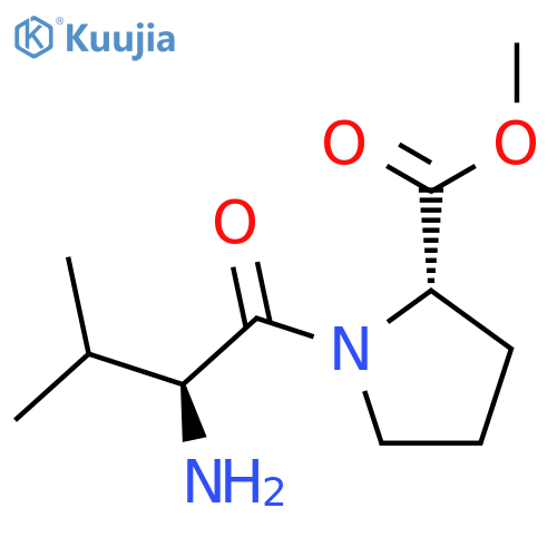 methyl (2S)-1-(2S)-2-amino-3-methylbutanoylpyrrolidine-2-carboxylate structure
