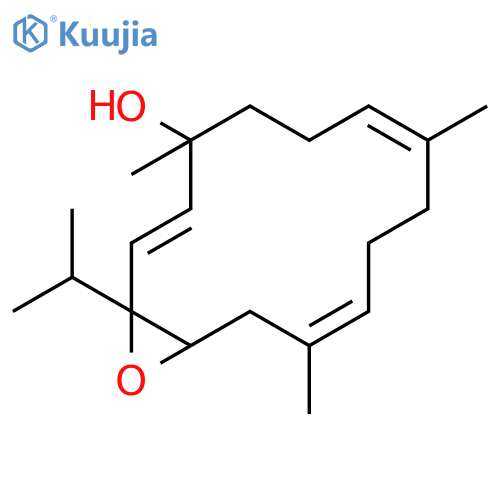 4,8,12-Trimethyl-1-isopropyl-15-oxabicyclo[12.1.0]pentadeca-2,7,11-trien-4-ol structure