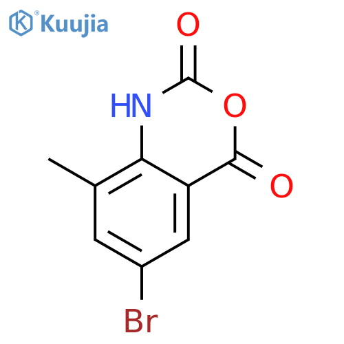 6-bromo-8-methyl-2,4-dihydro-1H-3,1-benzoxazine-2,4-dione structure
