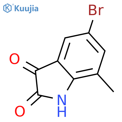 5-Bromo-7-methyl-1H-indole-2,3-dione structure