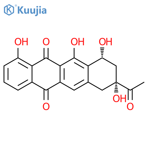 5,12-Naphthacenedione,8-acetyl-7,8,9,10-tetrahydro-1,8,10,11-tetrahydroxy-, cis- structure