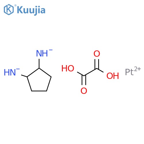 Platinum,(1,2-cyclopentanediamine-N,N')[ethanedioato(2-)-O,O']-, [SP-4-2-(1R-trans)]-(9CI) structure
