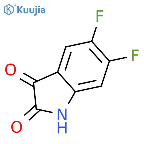 5,6-difluoro-2,3-dihydro-1H-indole-2,3-dione structure