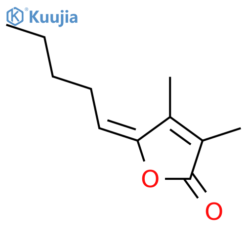 2(5H)-Furanone,3,4-dimethyl-5-pentylidene-, (5Z)- structure