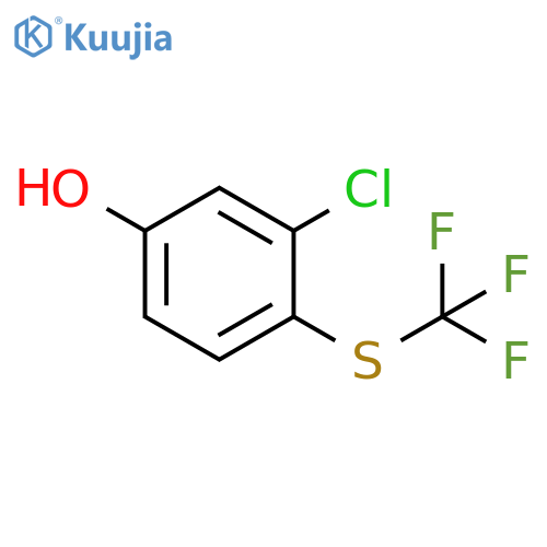 Phenol, 3-chloro-4-[(trifluoromethyl)thio]- structure