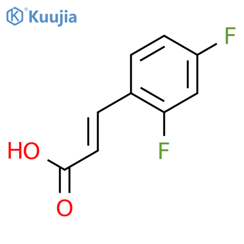 3-(2,4-Difluorophenyl)acrylic acid structure