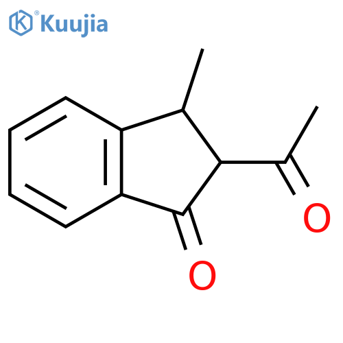 2-acetyl-3-methyl-2,3-dihydro-1H-inden-1-one structure