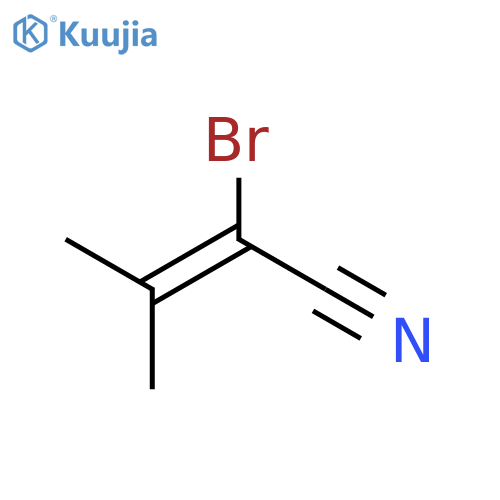 2-bromo-3-methylbut-2-enenitrile structure
