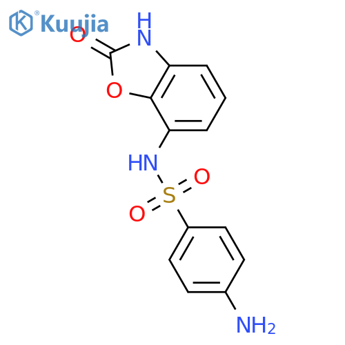 Benzenesulfonamide,4-amino-N-(2,3-dihydro-2-oxo-7-benzoxazolyl)- structure