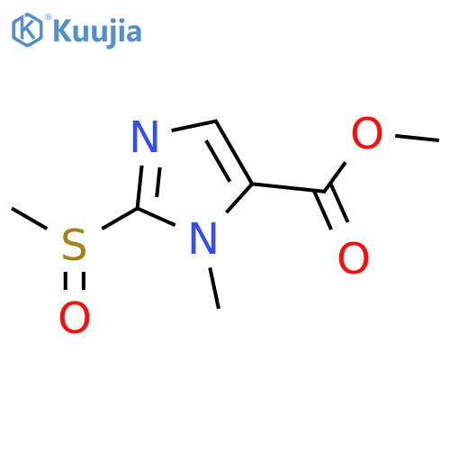 1-methyl-2-methylsulfinyl-5-methoxycarbonylimidazole structure