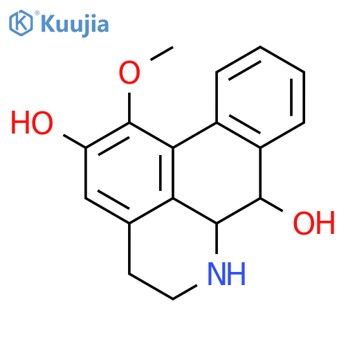 (6aS,7R)-1-methoxy-5,6,6a,7-tetrahydro-4H-dibenzo[de,g]quinoline-2,7-diol structure