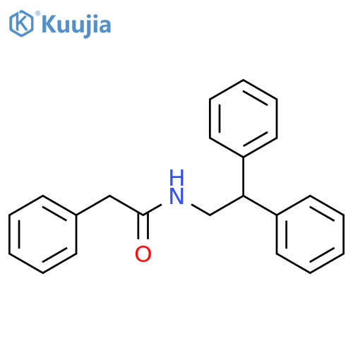 Benzeneacetamide, N-(2,2-diphenylethyl)- structure