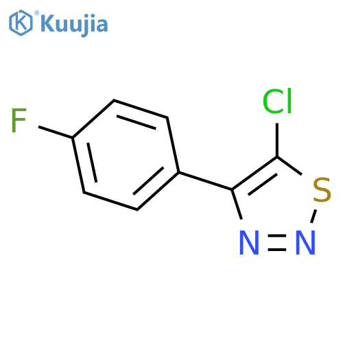 5-Chloro-4-(4-fluorophenyl)-1,2,3-thiadiazole structure