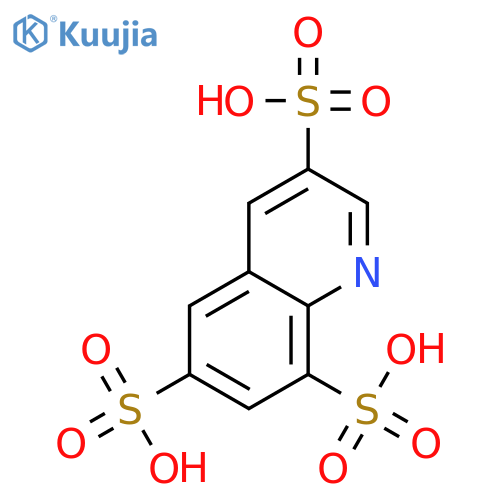 3,6,8-Quinolinetrisulfonicacid structure