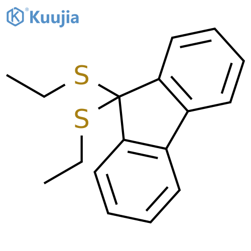 9H-Fluorene, 9,9-bis(ethylthio)- structure