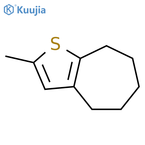 4H-CYCLOHEPTA[B]THIOPHENE, 5,6,7,8-TETRAHYDRO-2-METHYL- structure