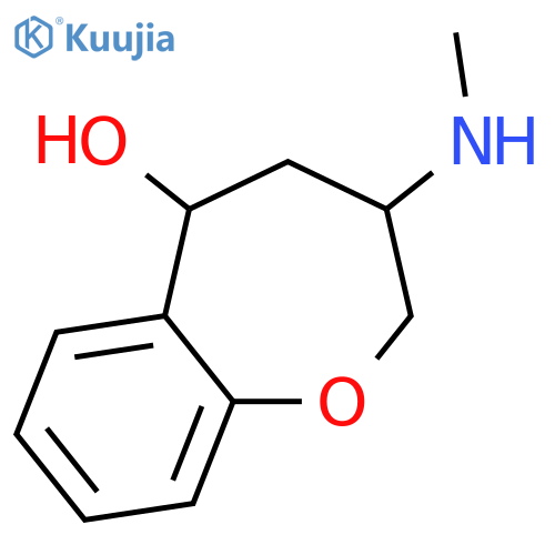 rac-(3R,5S)-3-(methylamino)-2,3,4,5-tetrahydro-1-benzoxepin-5-ol, cis structure