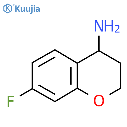 7-fluorochroman-4-amine structure