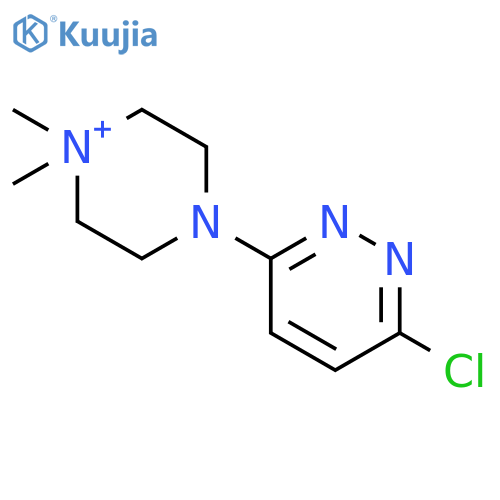 PIPERAZINIUM, 4-(6-CHLORO-3-PYRIDAZINYL)-1,1-DIMETHYL- structure