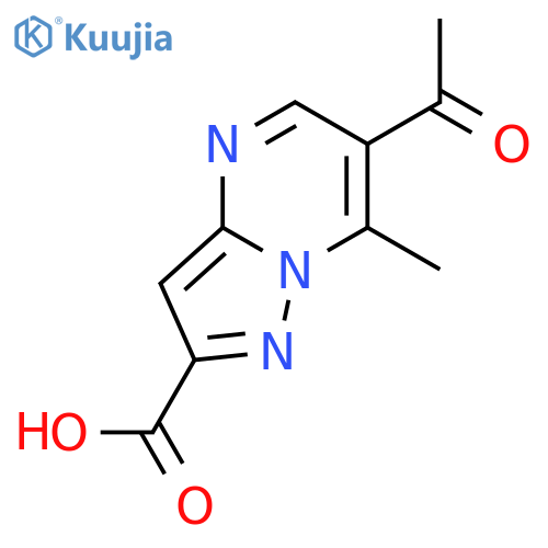 6-Acetyl-7-methyl-pyrazolo1,5-apyrimidine-2-carboxylic Acid structure