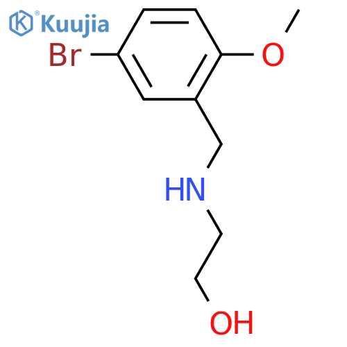 2-((5-BROMO-2-METHOXYBENZYL)AMINO)ETHANOL structure
