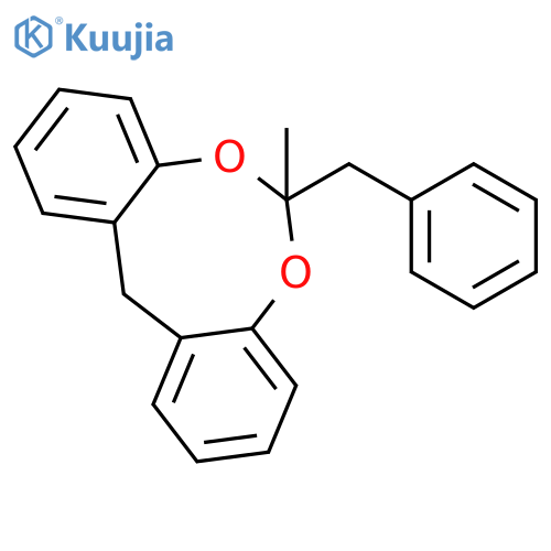 12H-DIBENZO[D,G][1,3]DIOXOCIN, 6-METHYL-6-(PHENYLMETHYL)- structure