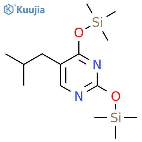 PYRIMIDINE, 5-(2-METHYLPROPYL)-2,4-BIS[(TRIMETHYLSILYL)OXY]- structure