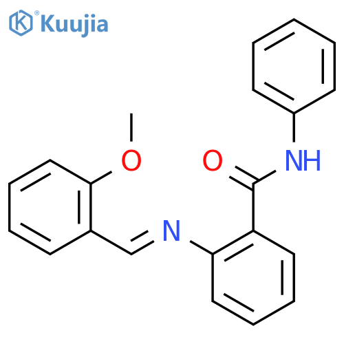 Benzamide, 2-[[(2-methoxyphenyl)methylene]amino]-N-phenyl- structure