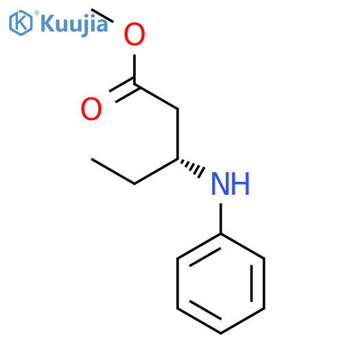 PENTANOIC ACID, 3-(PHENYLAMINO)-, METHYL ESTER, (3R)- structure