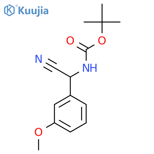 Tert-Butyl N-[cyano(3-methoxyphenyl)methyl]carbamate structure