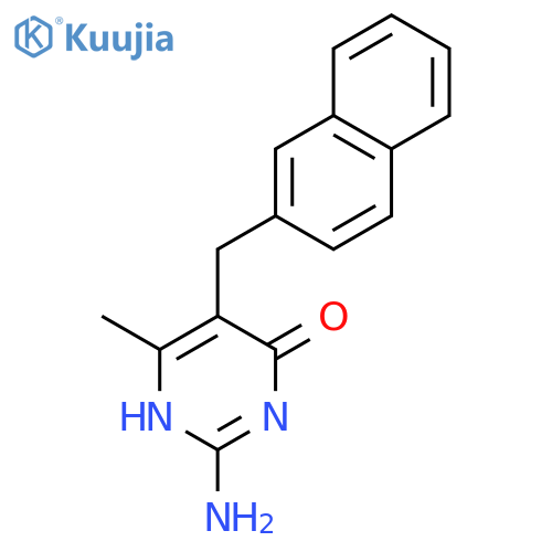 4(1H)-Pyrimidinone, 2-amino-6-methyl-5-(2-naphthalenylmethyl)- structure