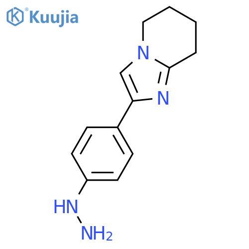IMIDAZO[1,2-A]PYRIDINE, 2-(4-HYDRAZINOPHENYL)-5,6,7,8-TETRAHYDRO- structure