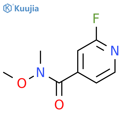 4-Pyridinecarboxamide, 2-fluoro-N-methoxy-N-methyl- structure