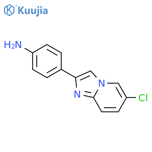 4-{6-chloroimidazo1,2-apyridin-2-yl}aniline structure
