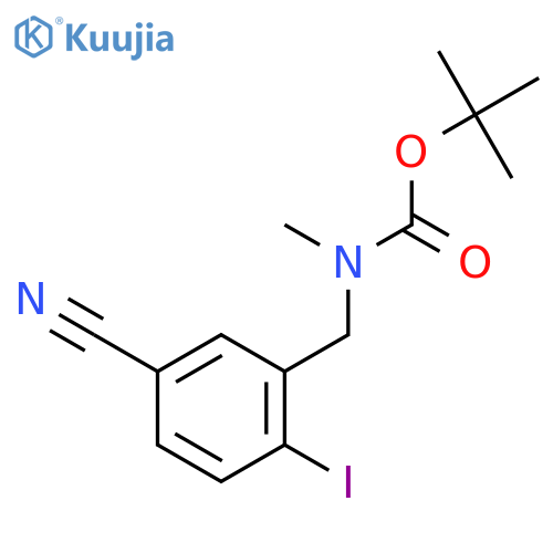 Carbamic acid, [(5-cyano-2-iodophenyl)methyl]methyl-,1,1-dimethylethyl ester structure
