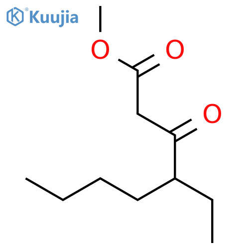 Octanoic acid, 4-ethyl-3-oxo-, methyl ester structure