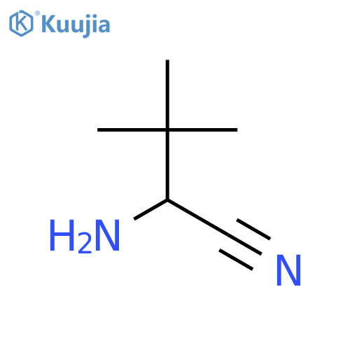 2-amino-3,3-dimethylbutanenitrile structure