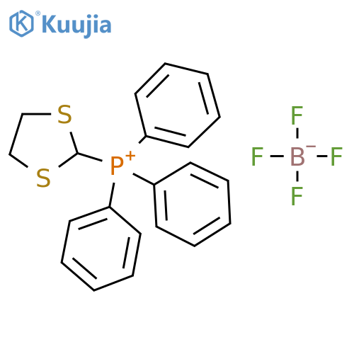 Phosphonium, 1,3-dithiolan-2-yltriphenyl-, tetrafluoroborate(1-) structure