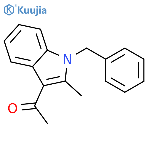 Ethanone, 1-[2-methyl-1-(phenylmethyl)-1H-indol-3-yl]- structure