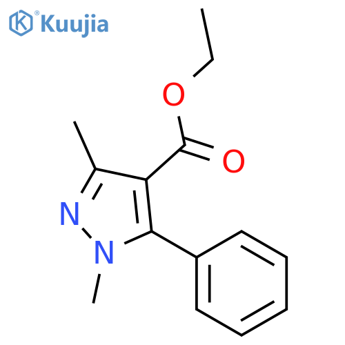 Ethyl 1,3-Dimethyl-5-phenyl-1H-pyrazole-4-carboxylate structure